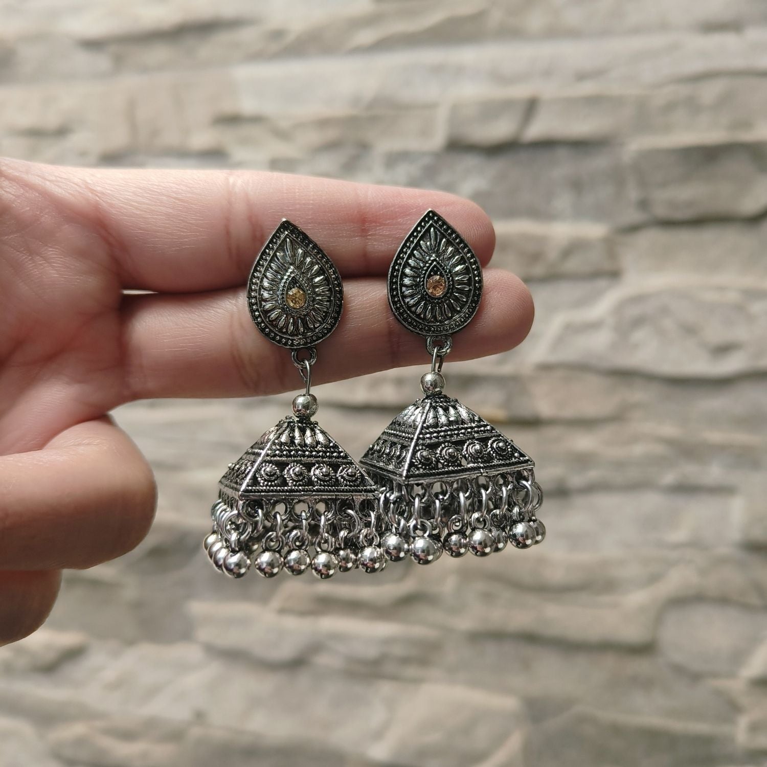 Silver Jhumki