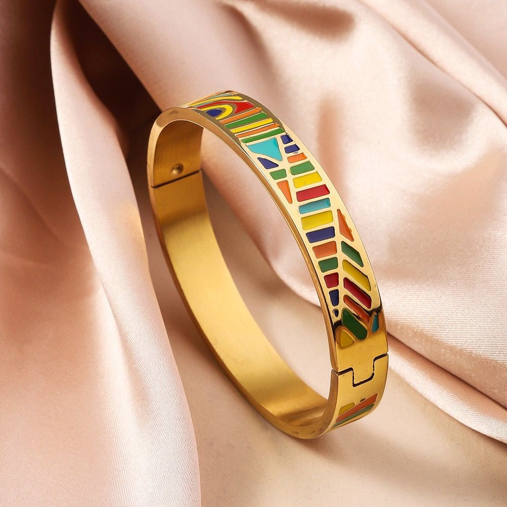 Enamel Statement Bracelet