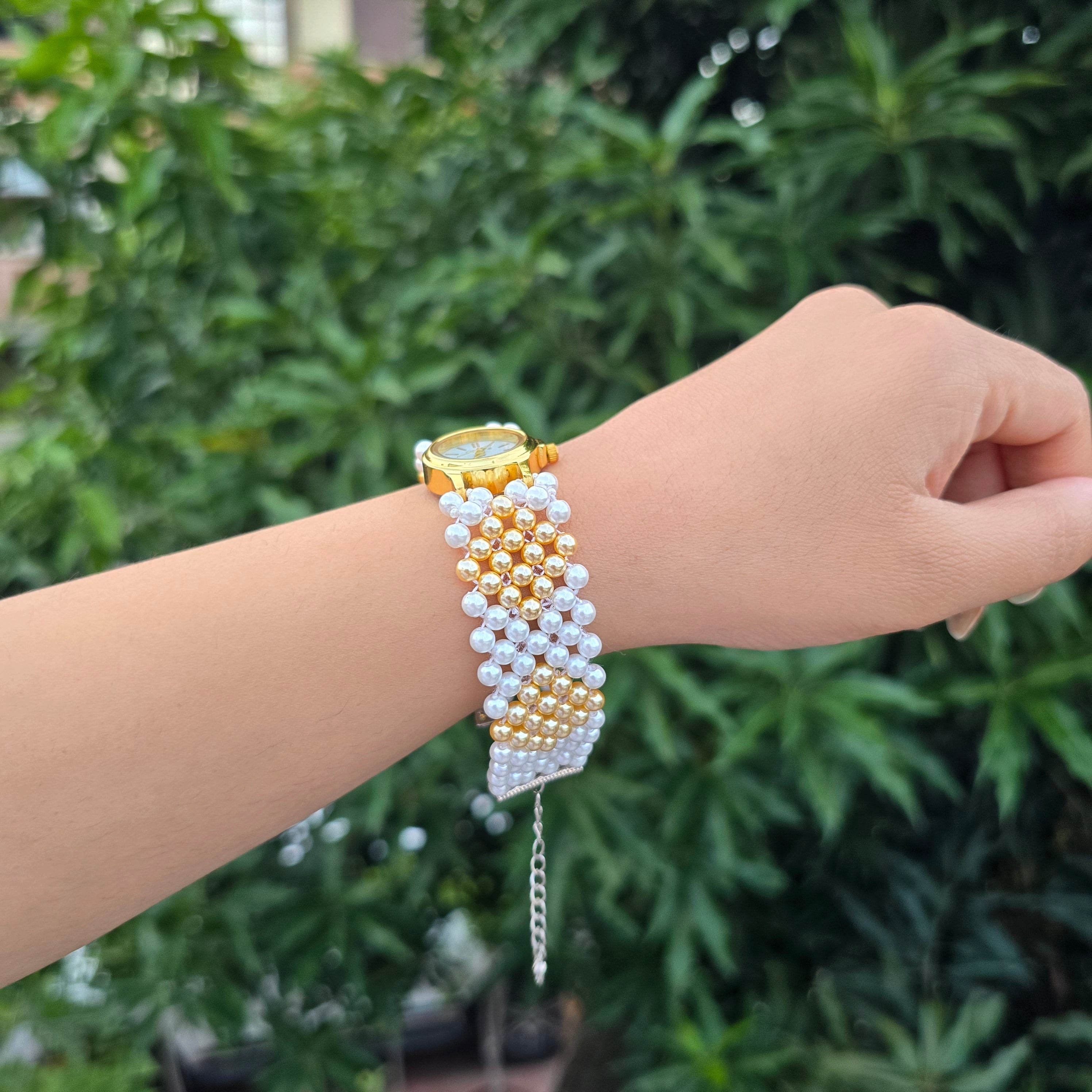 Pearls Beaded Watch