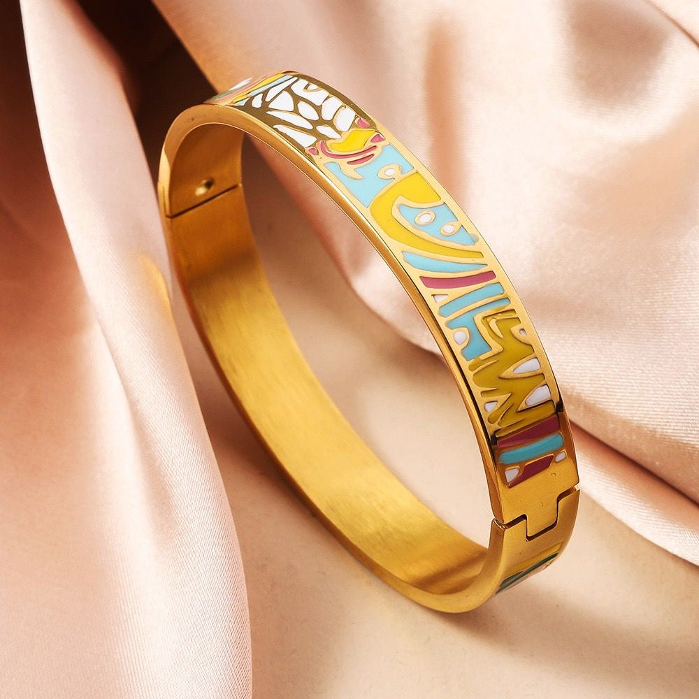 Enamel Statement Bracelet