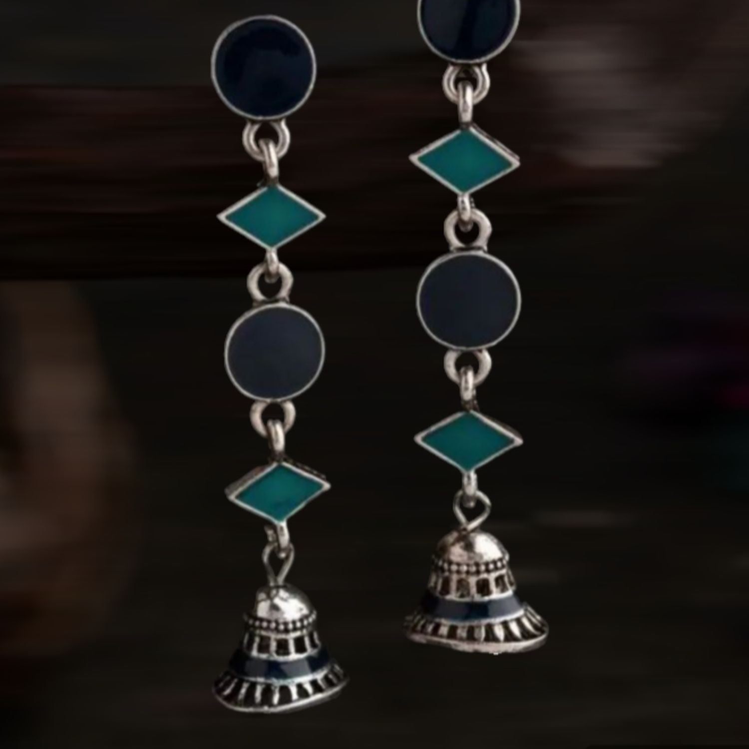 Silver Plated Long Earrings