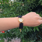 Black Beaded Watch