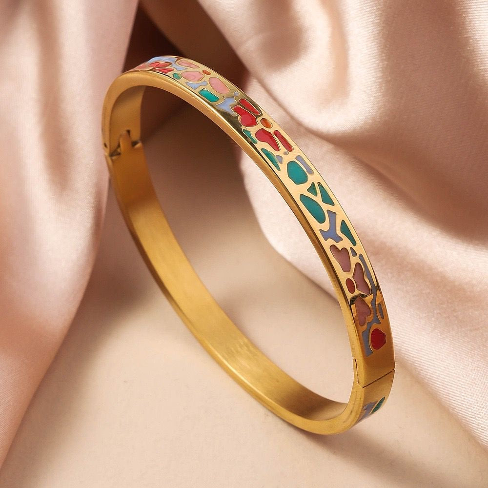Enamel Statement Bracelet
