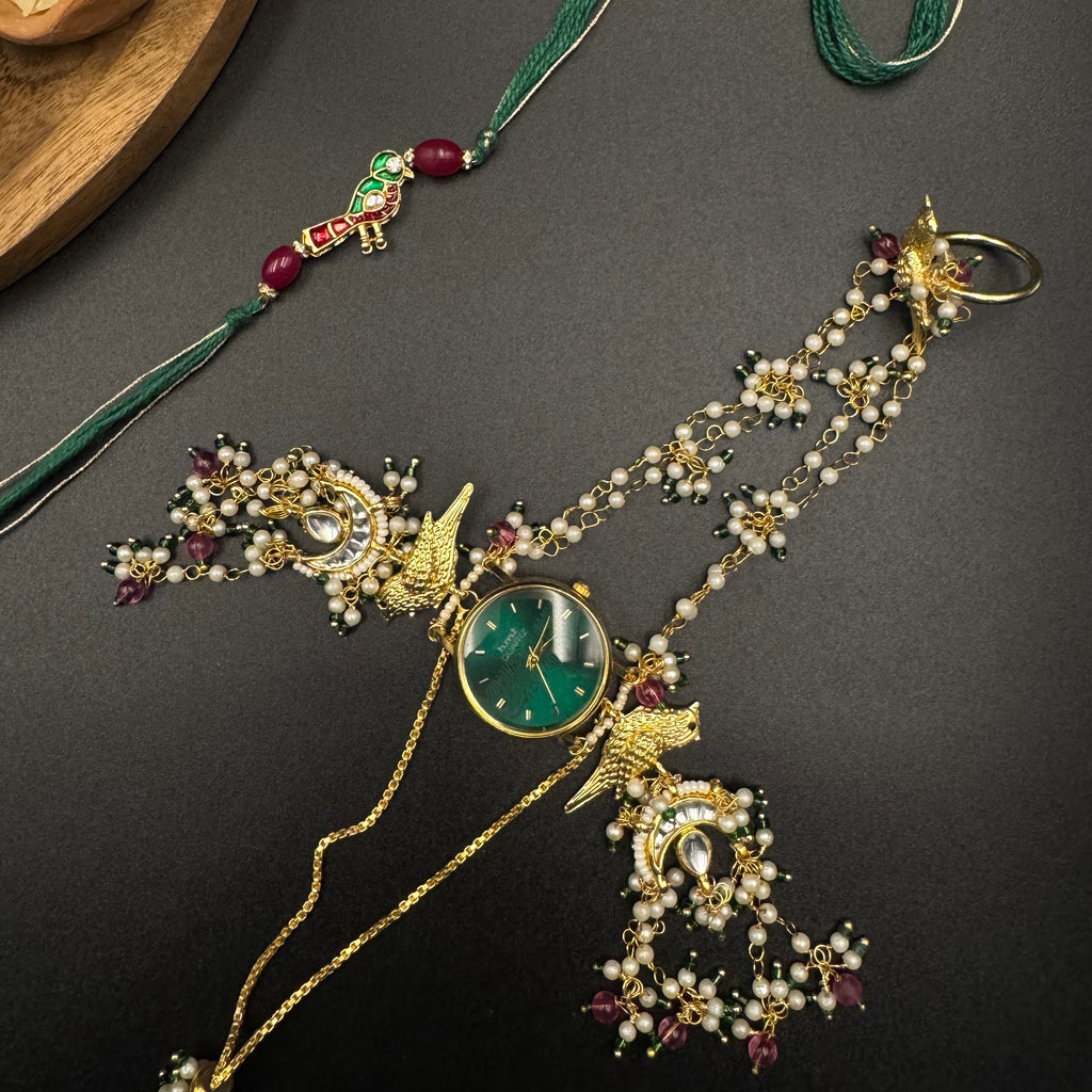 Chidiya Haathphool Watch and Rakhi Combo