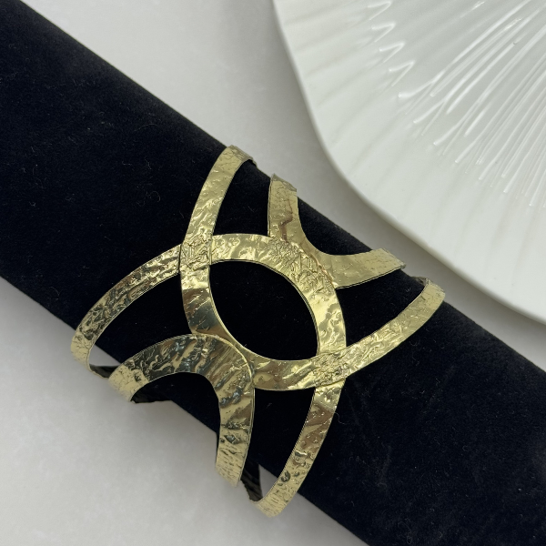 Cutwork Brass Bracelet Adjustable (Anti Tarnish)