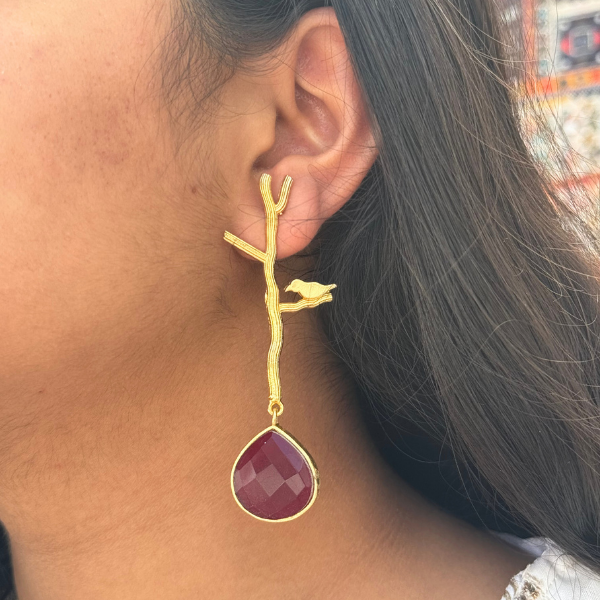 Bird on Tree Danglers