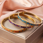 Enamel Statement Bracelet
