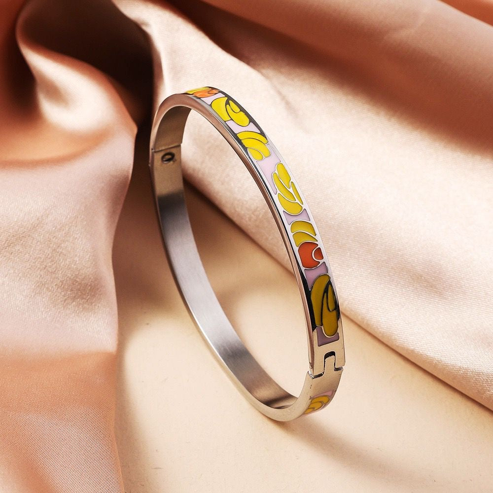 Enamel Statement Bracelet