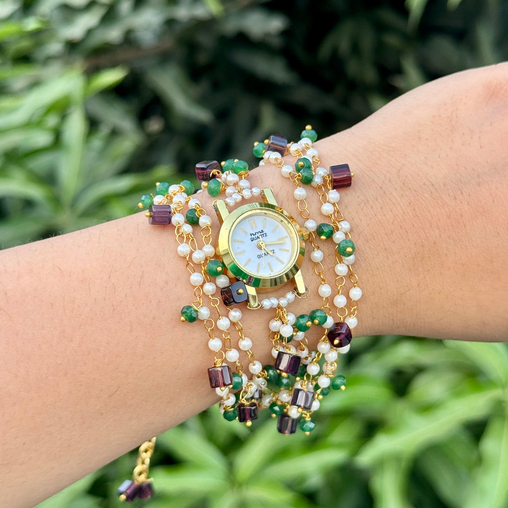 Two-way Wrap Around Watch - Purple