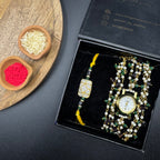 Two-way Wrap Around Watch - by Purple and Rakhi Combo