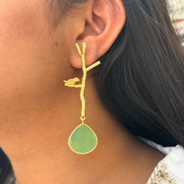 Bird on Tree Danglers