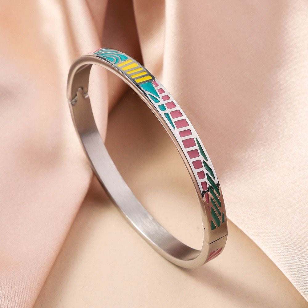 Enamel Statement Bracelet