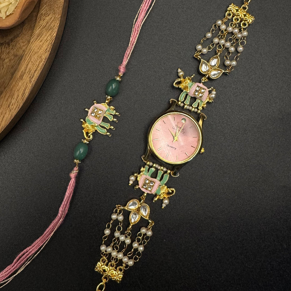 Ibha Watch and Rakhi Combo