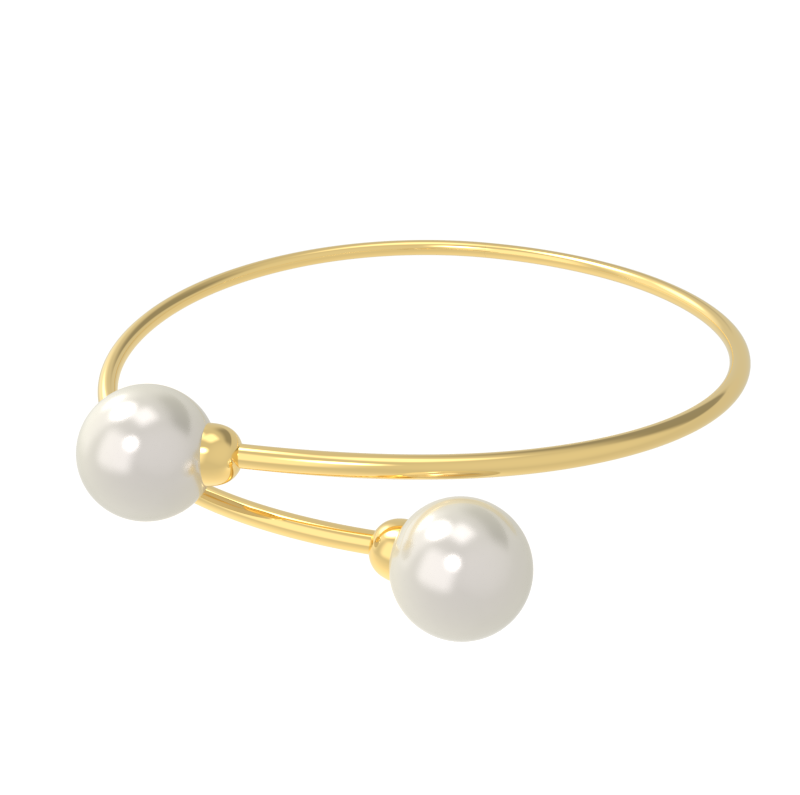 Pearl Statement Bangle