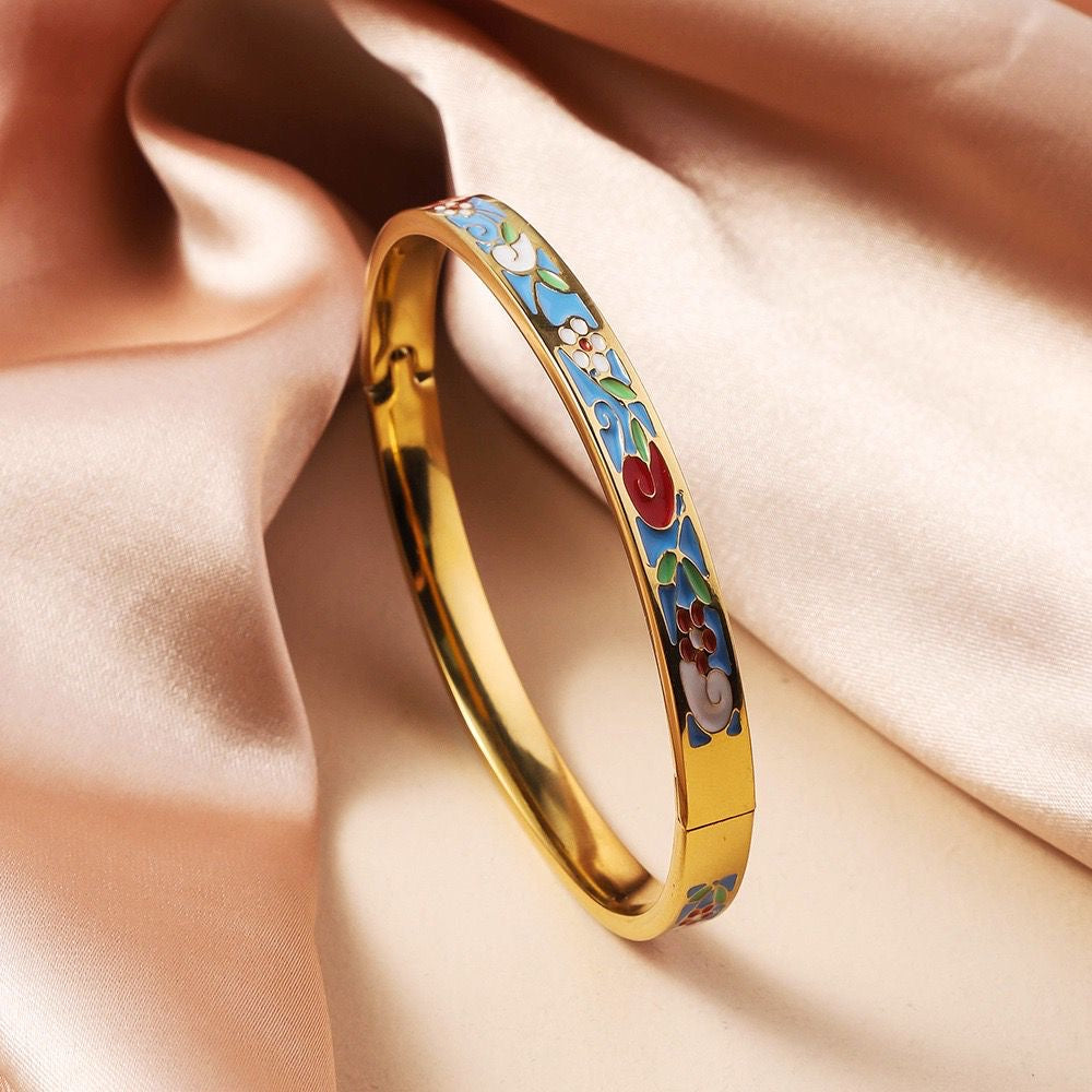 Enamel Statement Bracelet