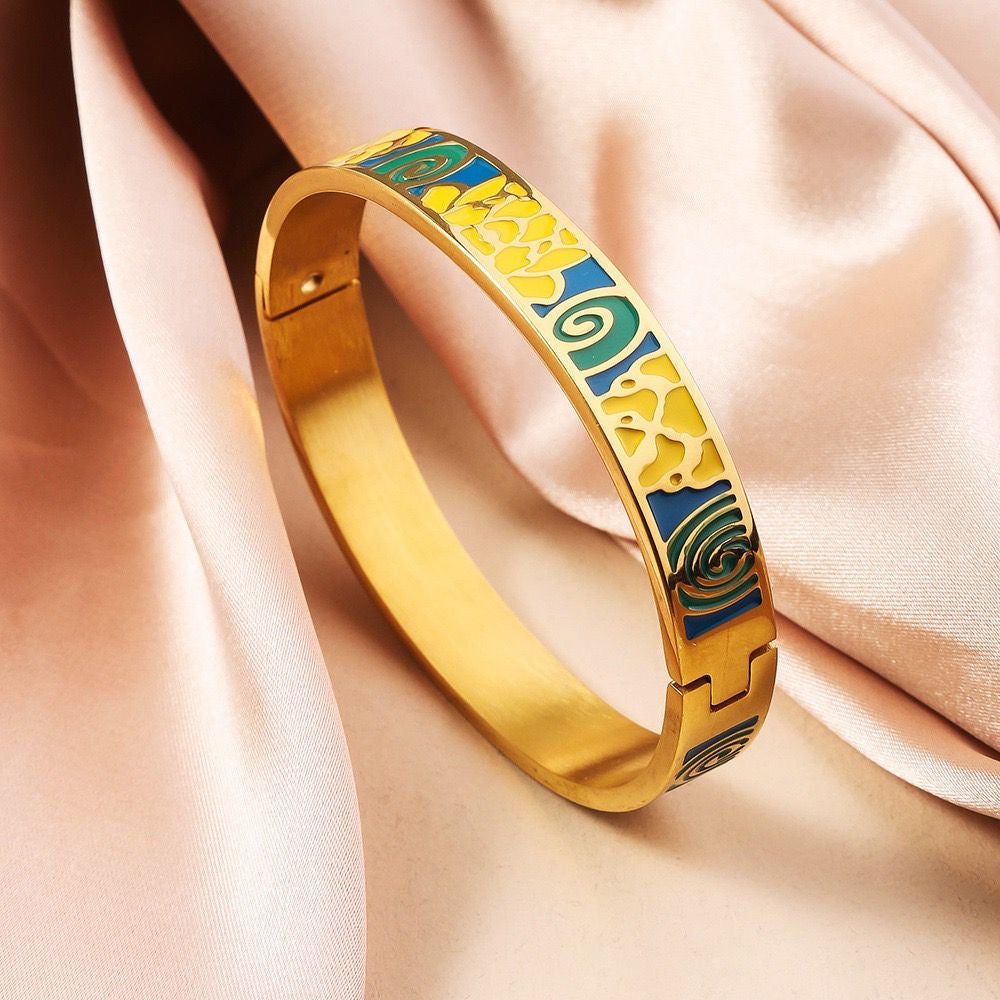 Enamel Statement Bracelet