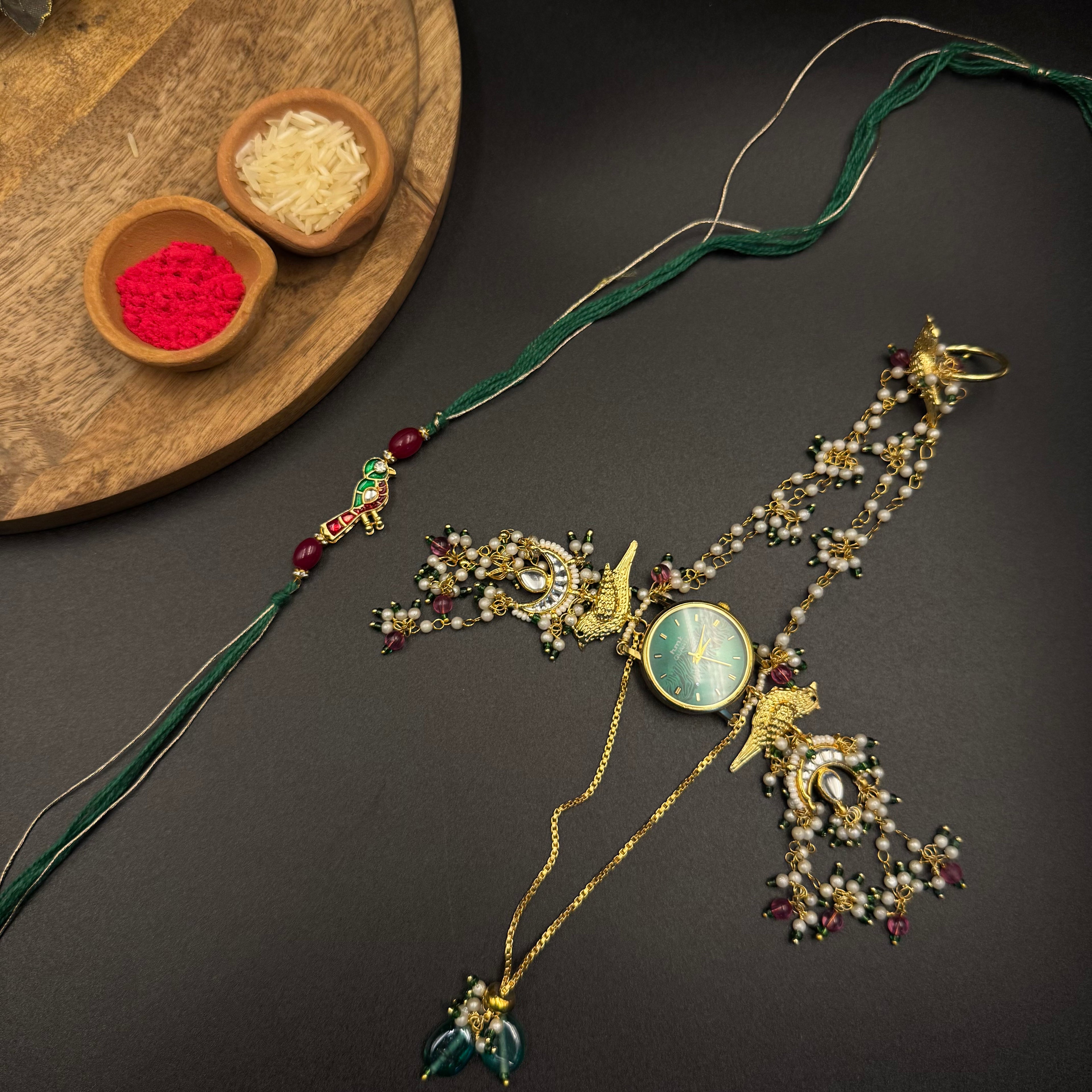 Chidiya Haathphool Watch and Rakhi Combo
