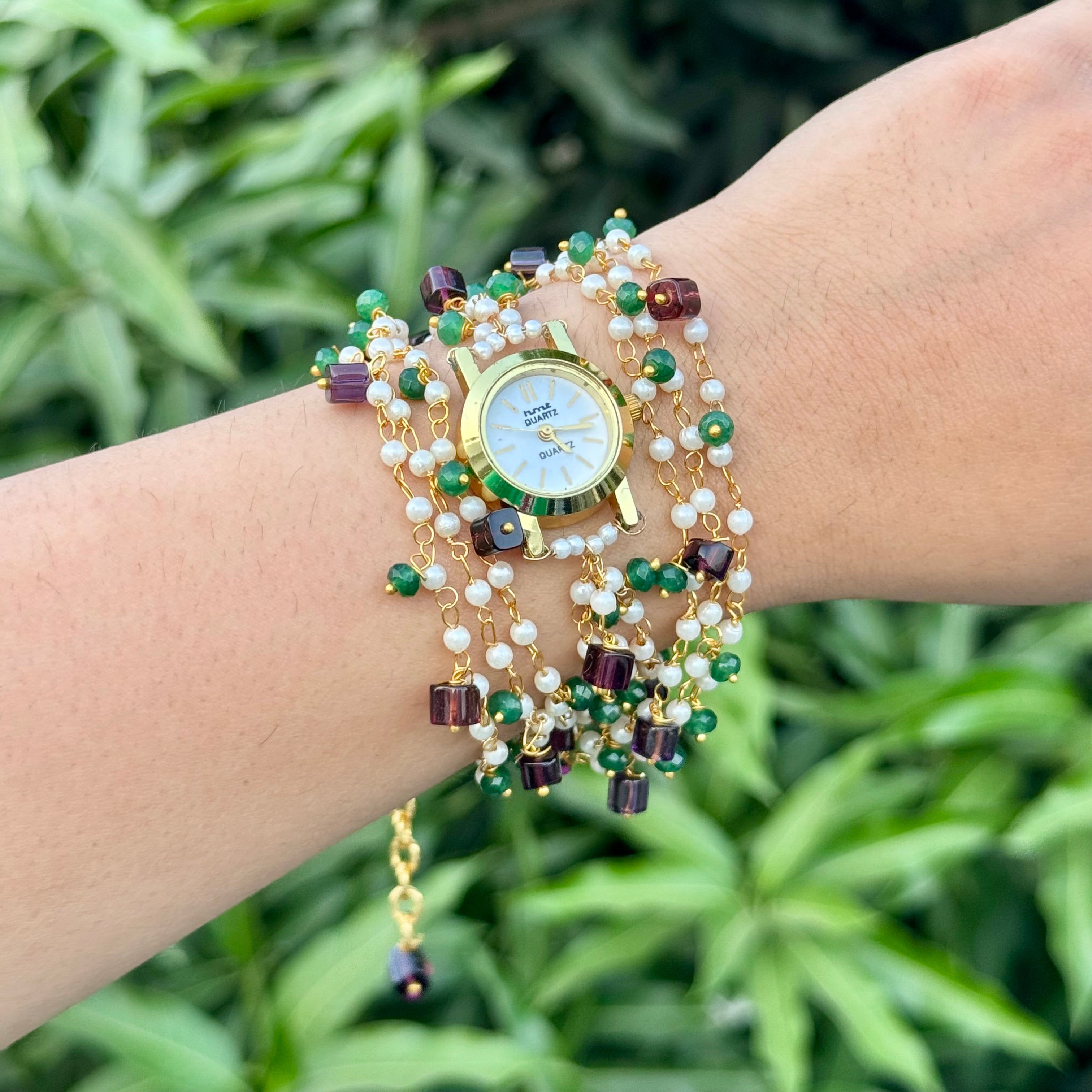 Two-way Wrap Around Watch - Purple
