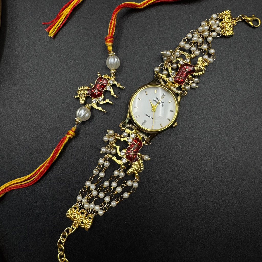 Tejas Watch and Rakhi Combo