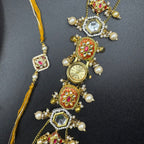 Kundan Meena Kashmiri Watch and Rakhi Combo