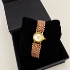 Brown Beaded Watch
