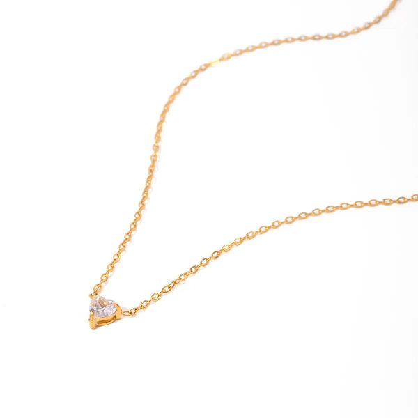 Mini Heart Gold Plated Necklace