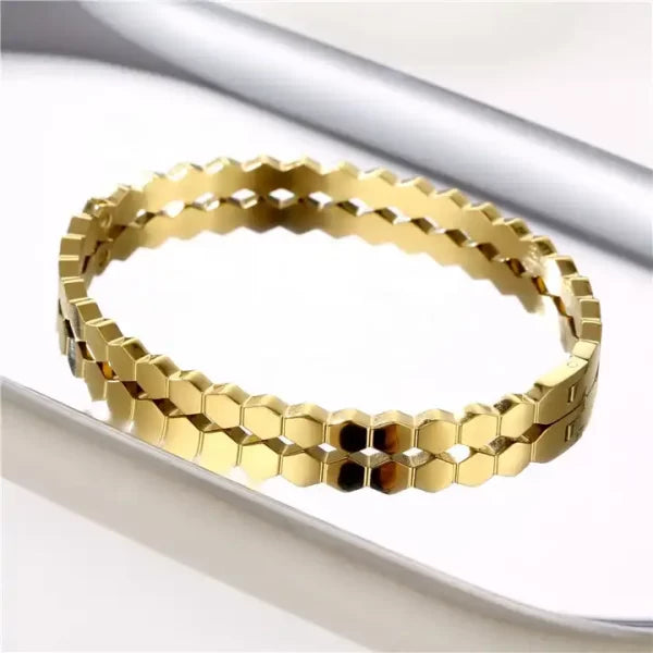 18K gold plated kada bracelet