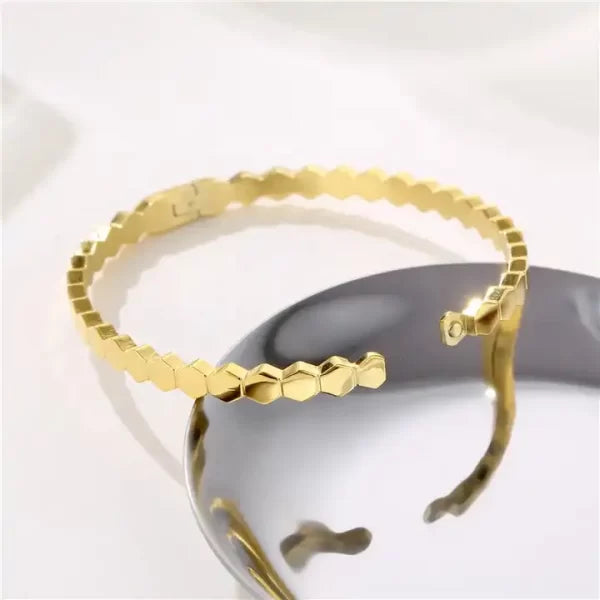 18K gold plated kada bracelet