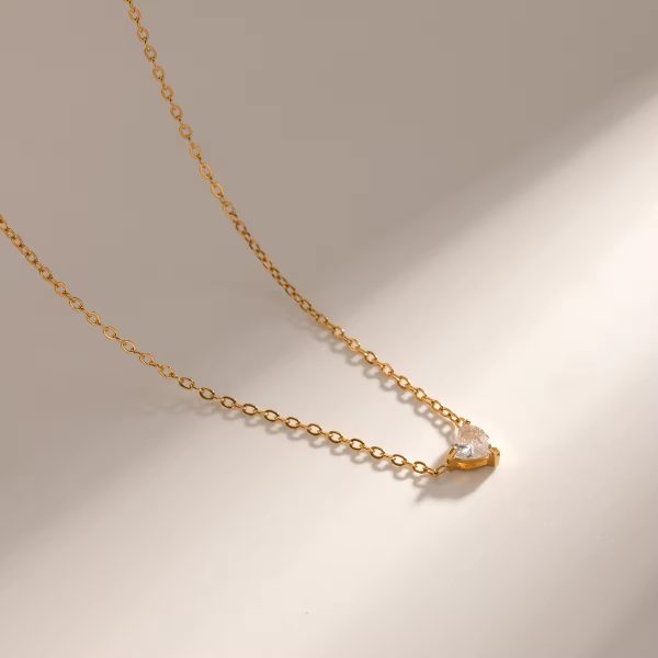 Mini Heart Gold Plated Necklace