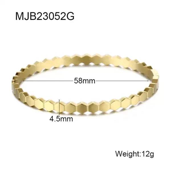 18K gold plated kada bracelet