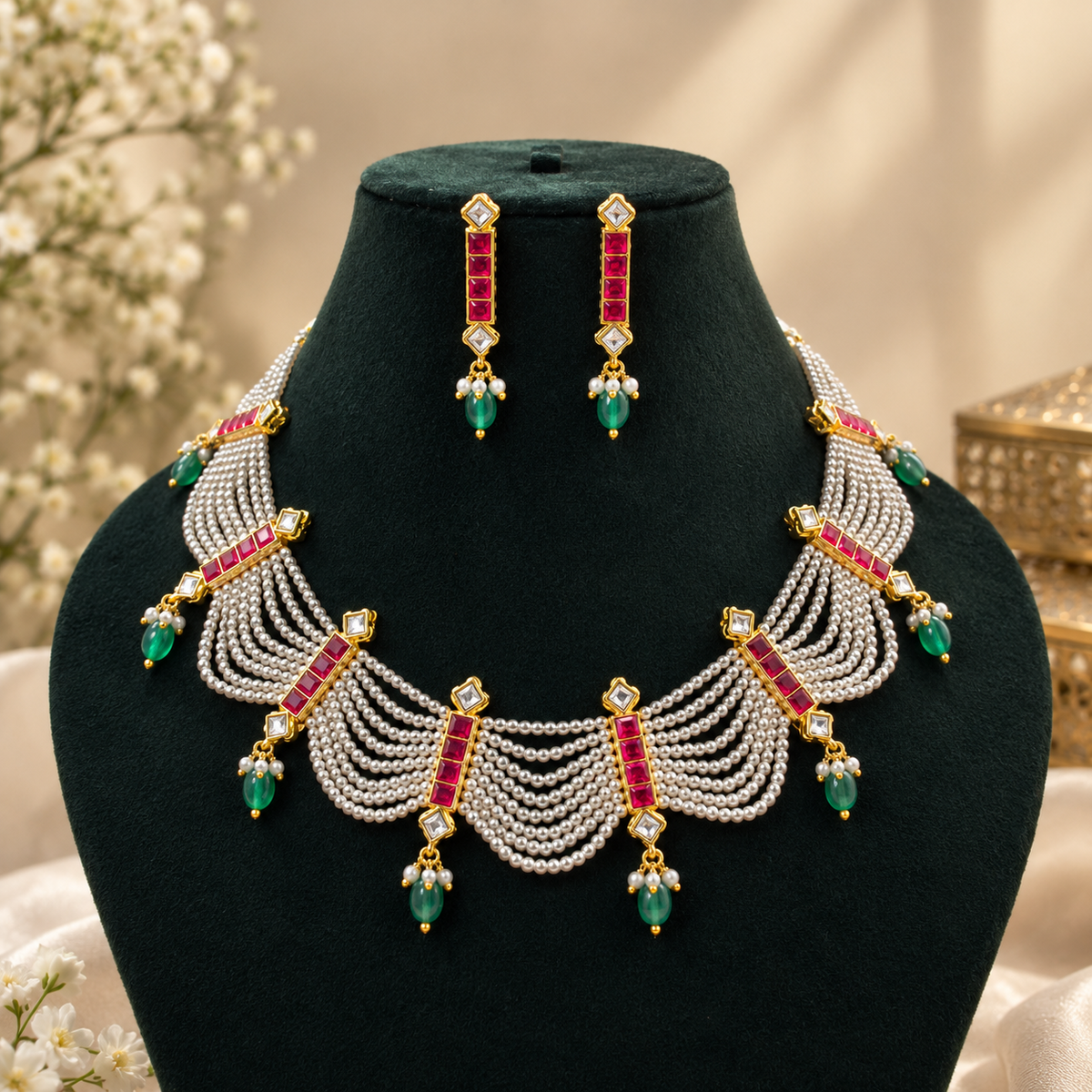 Jadau Kundan Rani Necklace
