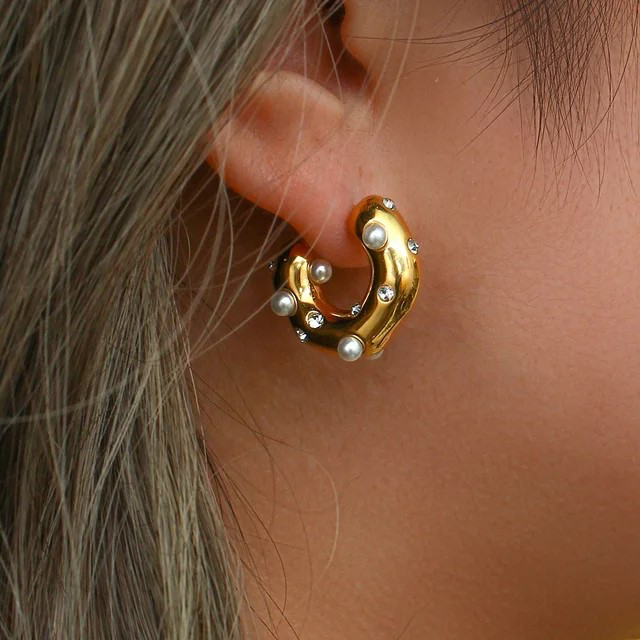 Gold Bold Hoops