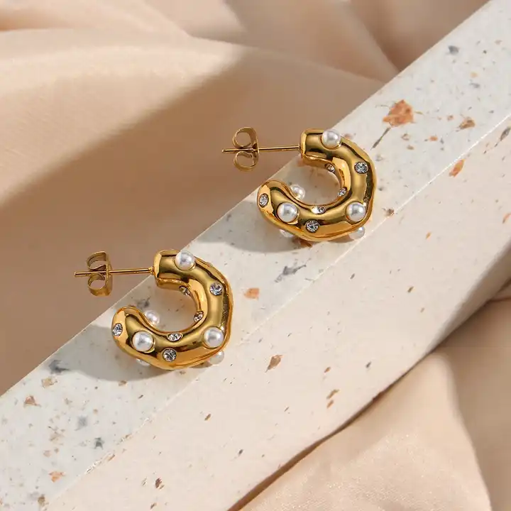 Gold Bold Hoops