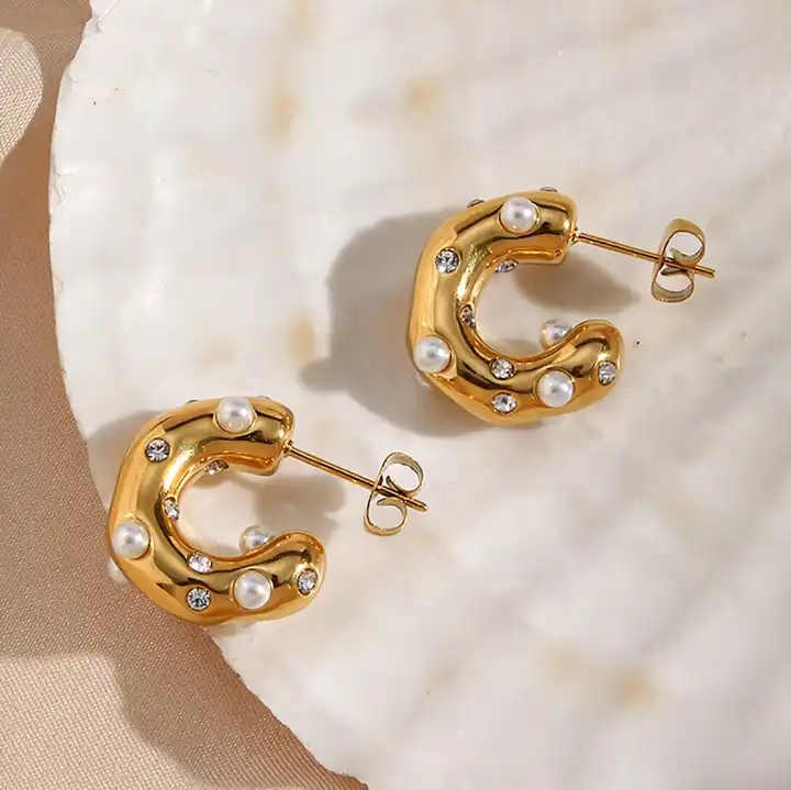 Gold Bold Hoops