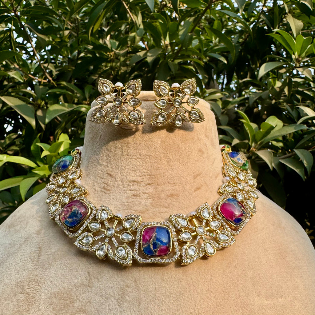 Regal Necklace Set - Multicolor