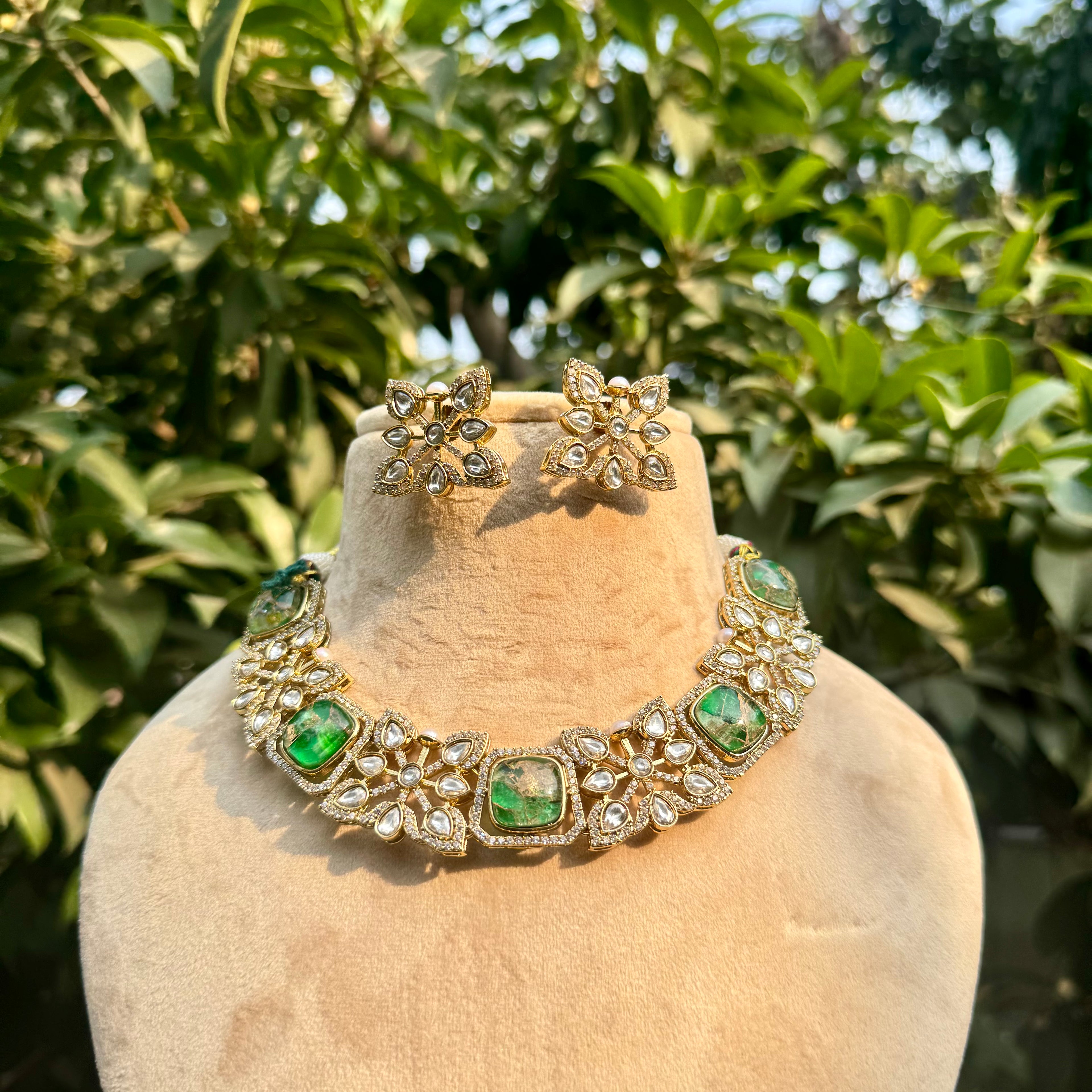 Regal Necklace Set - Green