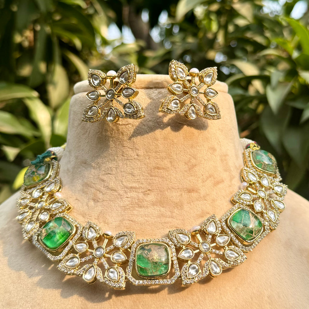Regal Necklace Set - Green