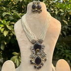 Mayur Rani Necklace Set - Purple