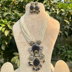 Mayur Rani Necklace Set - Purple