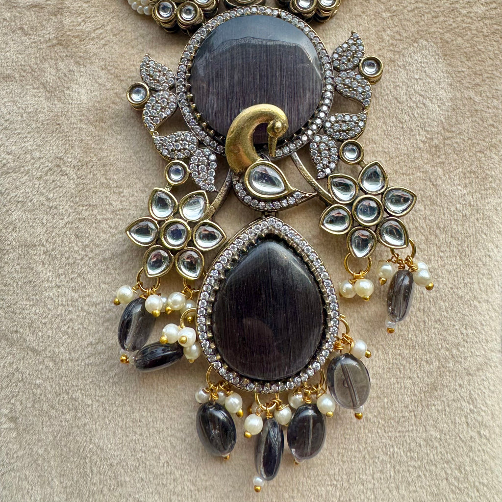 Mayur Rani Necklace Set - Purple