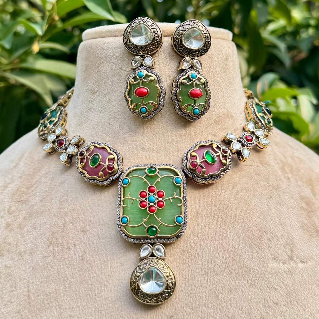 Noor-e-rang Necklace Set