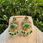 Mor Leela Necklace Set - Green
