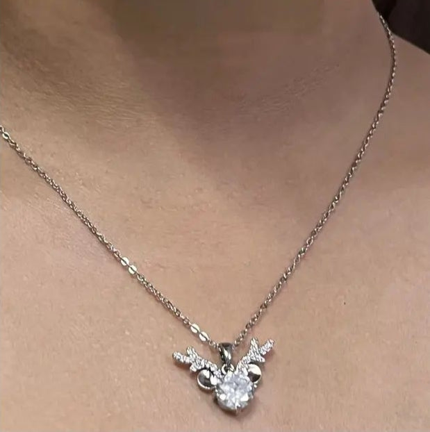 Crystal Rheindeer Necklace