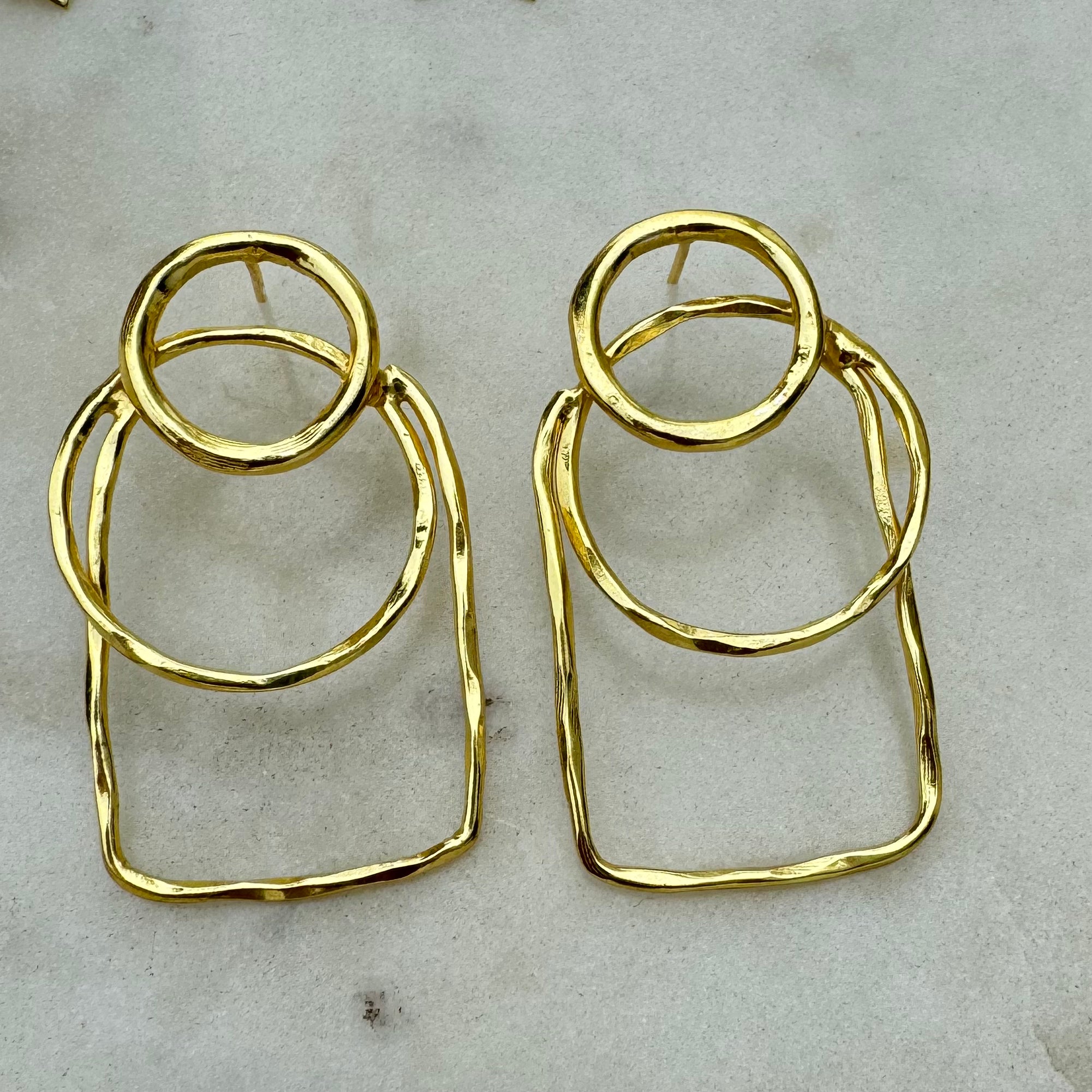 Brass Statement Studs