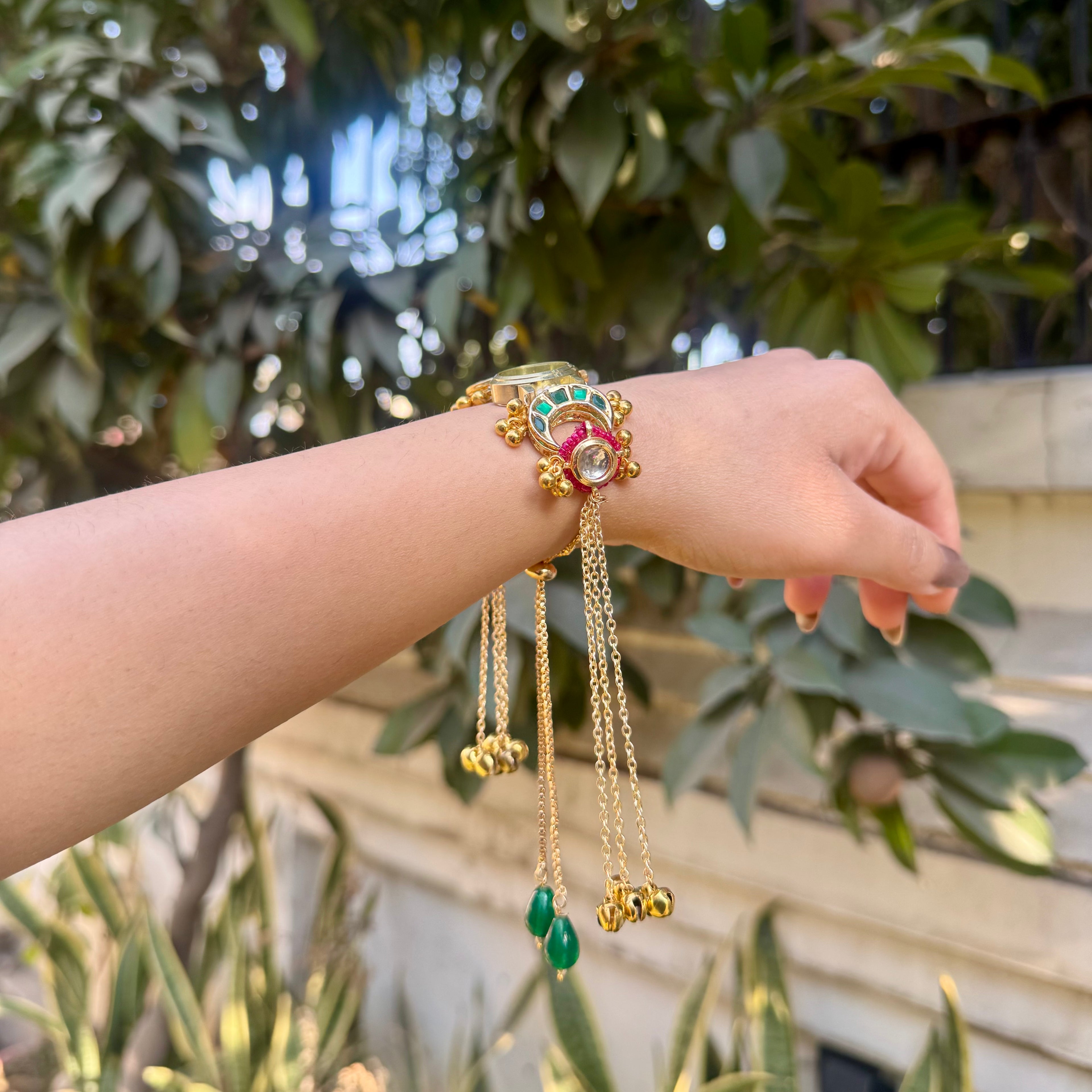 Kashmiri Kundan Watch