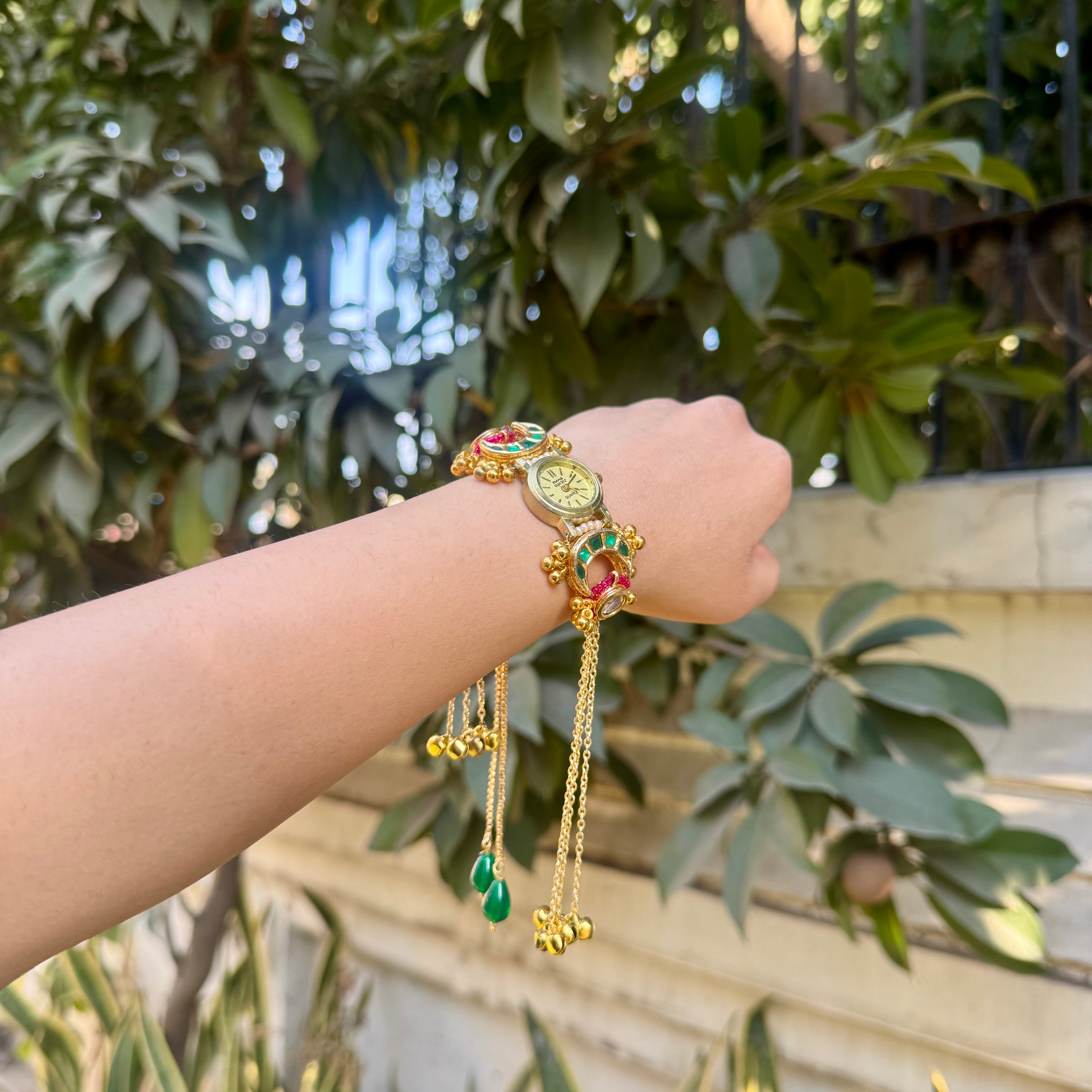 Kashmiri Kundan Watch