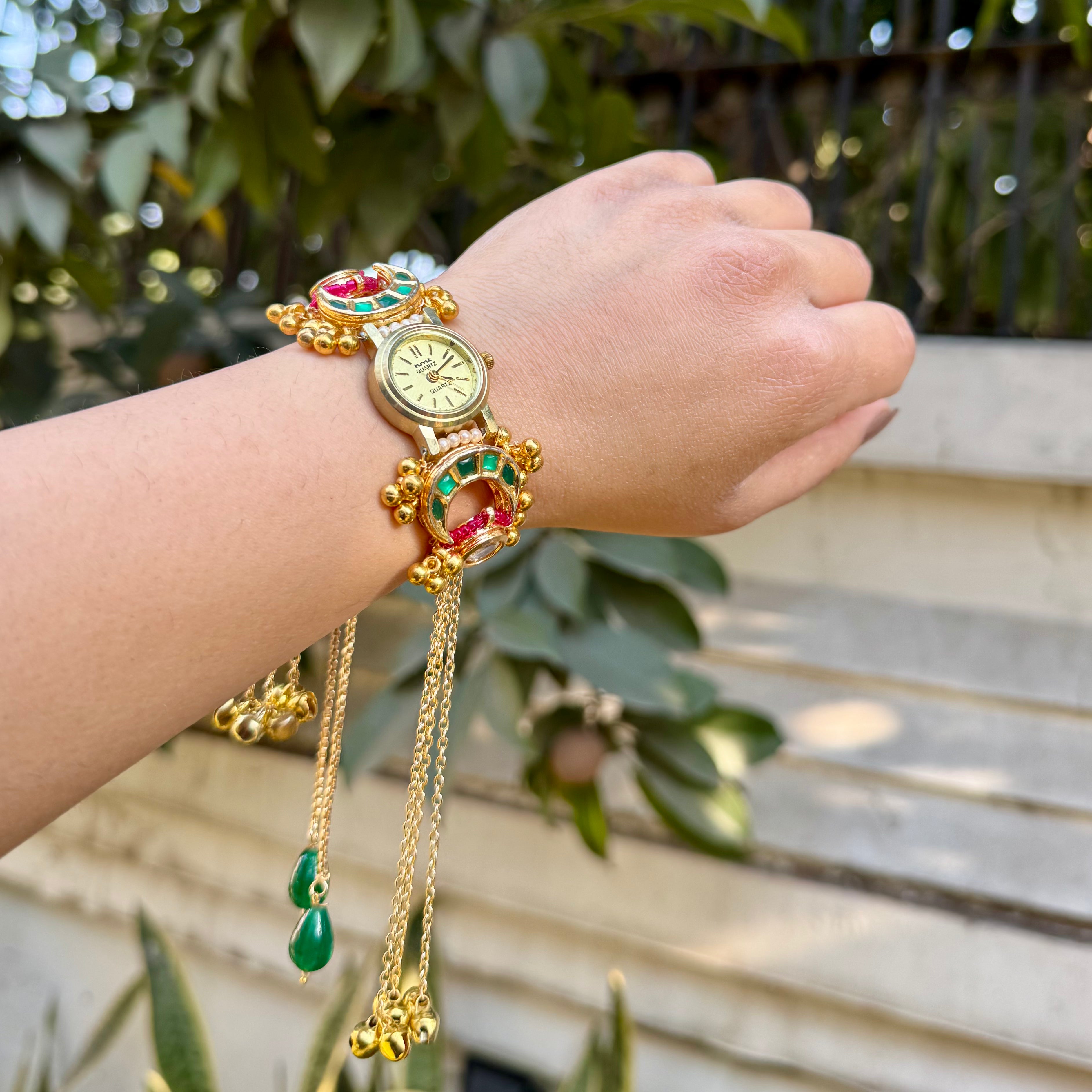 Kashmiri Kundan Watch
