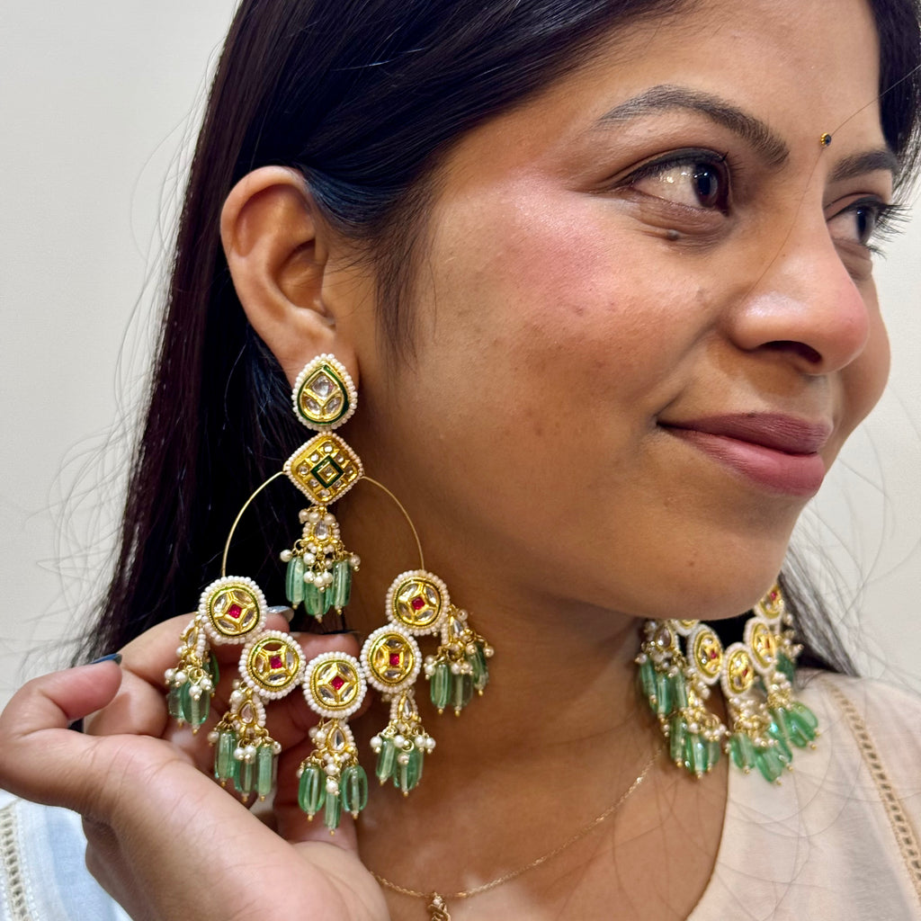 Emerald Elegance Chandbalis