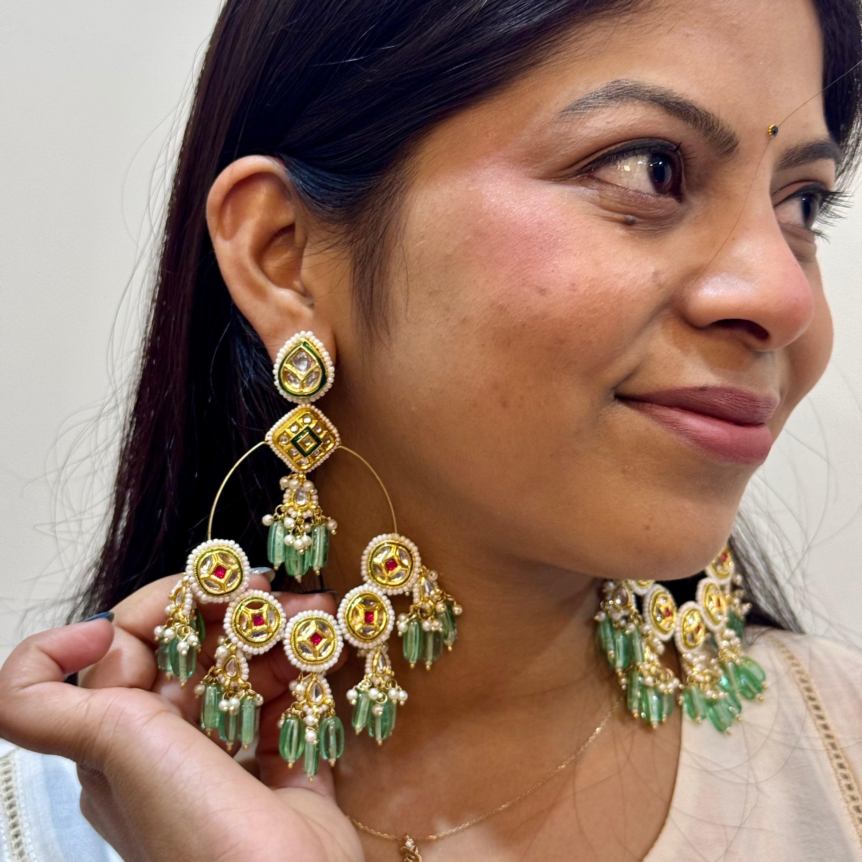 Emerald Elegance Chandbalis