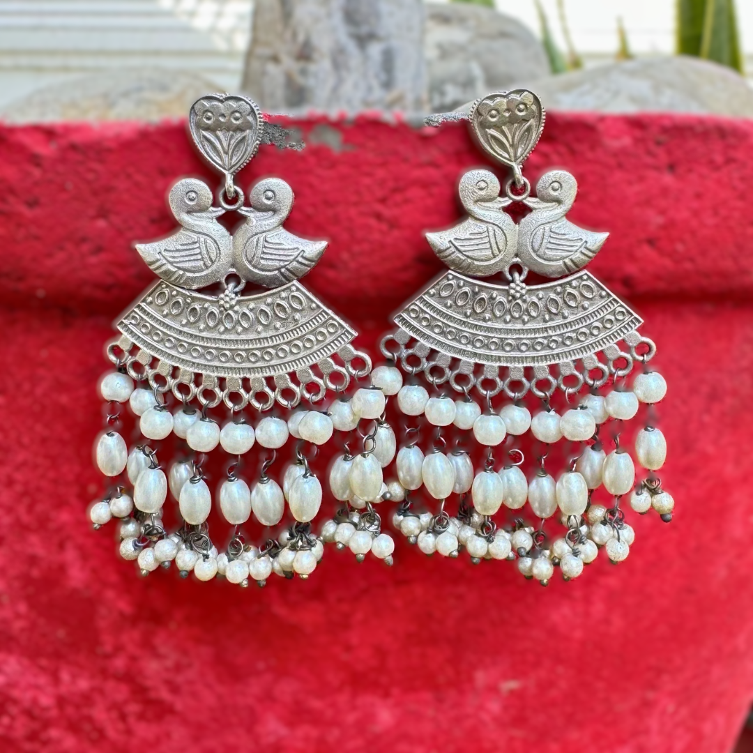 Silver N Pearl Hangings